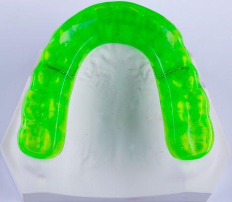 สีเขียว แข็งแรง Splint อุปกรณ์ ทันตกรรมจัดฟันs ฟัน แข็งแรง Soft Occlusal Guard